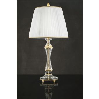 Italian Luxury Lighting / Table Lamps / Crystal And Brass Cast Components LF2024