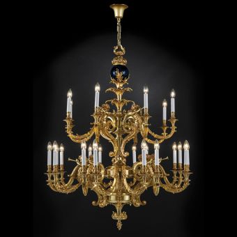 Mariner / Large French Chandelier Louis XV Style Baroque / 20190