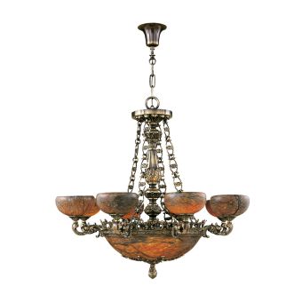 Mariner / Chandelier / Casted Bronze & Alabaster 18819.0