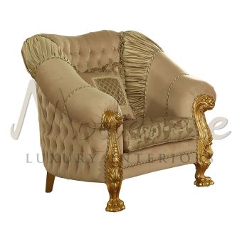 Modenese Luxury Interiors / Armchair / Bespoke Gilded 15447