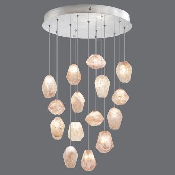 Natural Inspirations 21″ Round Pendant 853140-14L, 24L by Fine Art Handcrafted Lighting