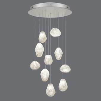 Fine Art Handcrafted Lighting / Pendant Lights / Natural Inspirations 22″ Round 863540-13L 23L