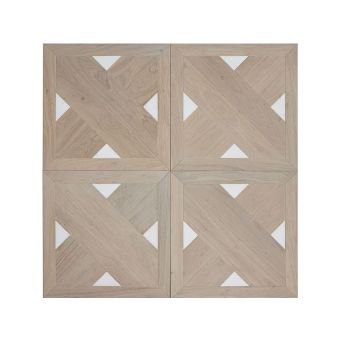Bassano Parquet / Oak and Carrara marble parquet / The geometries - Patterns Pattern Oak Carrara Marble