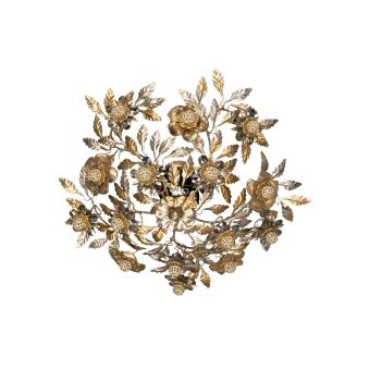 Mechini / Ceiling Lights / Wrought Iron with Bohemian Crystal and Murano Glass P355/5