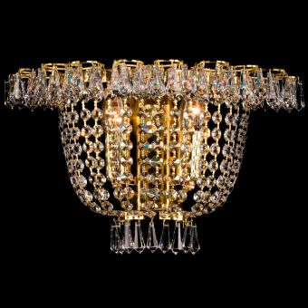 Preciosa / Wall Lamp Crystal Gass & Polished Brass / WB 1081/00/002