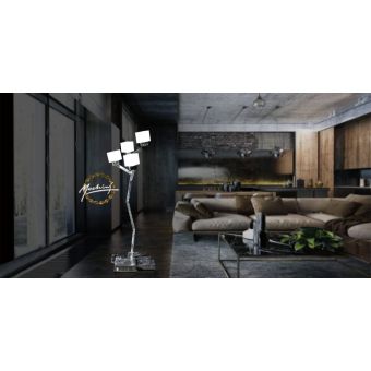 Mechini / Floor Lamps / White Glass Lampshade PT-CUBE/4