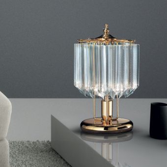 Patrizia Volpato / Table Lamps / Cristalli Murano Glass 24 Karat Gold 5005-L