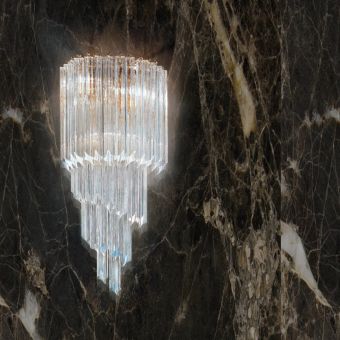 Patrizia Volpato / Wall Sconces / Cristalli Murano Glass 24 Karat Gold 5070-APP