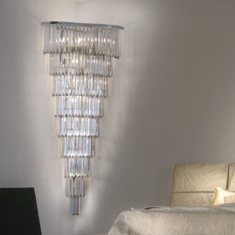 Patrizia Volpato / Wall Sconces / Cristalli Murano Glass 24 Karat Gold 5074-APP