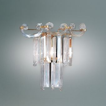 Patrizia Volpato / Wall Sconces / Cristalli Murano Glass 24 Karat Gold 6038-APP