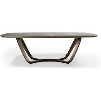 Reflex / Dining Tables / Segno 72 Bevel Vetromarmo