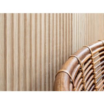 Bassano Parquet / Solid wood 3D Wall Panel / Wallwood Wave B