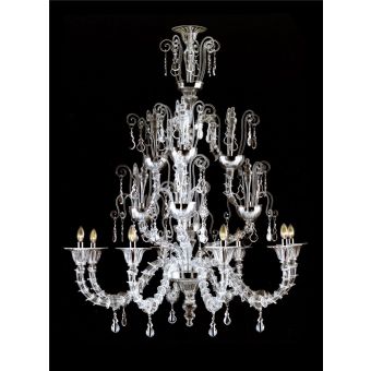 Italian Luxury Lighting / Chandeliers / Venetian Glass Murano glass 8-Light V7602 008
