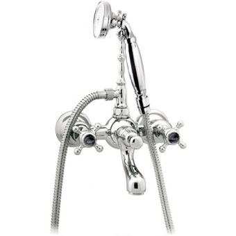 Bronces Mestre / Bad-Dusche-Armaturen / Duschgarnitur mit schwarzem Porzellan 035018.N00.50