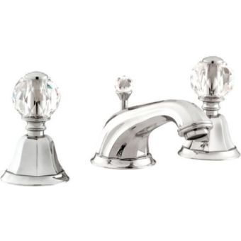 Bronces Mestre / Waschtisch-Armaturen / Becken mit drei Löchern, besetzt mit Swarovski-Kristallen 038101.000.50