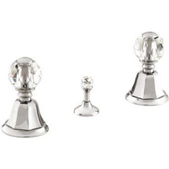 Bronces Mestre / Bidet-Armaturen / Drei-Loch-Bidet-Set mit Swarovski-Kristall 038122.000.50