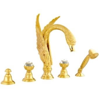 Bronces Mestre / Bad-Dusche-Armaturen / Fünf-Loch-Badeset mit Swarovski-Kristall 039256.A00.00