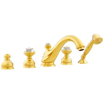 Bronces Mestre / Bad-Dusche-Armaturen / Fünf-Loch-Badeset mit Swarovski-Kristall 041216.000.00