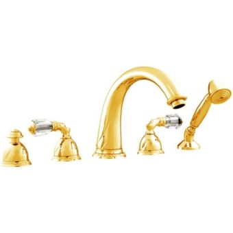 Bronces Mestre / Bad-Dusche-Armaturen / Fünf-Loch-Badeset mit Swarovski-Kristall 051616.A00.00