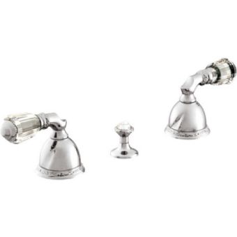 Bronces Mestre / Bidet-Armaturen / Drei-Loch-Bidet-Set mit Swarovski-Kristall 051622.A00.50