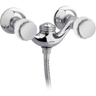 Bronces Mestre / Bad-Dusche-Armaturen / Brausebatterie mit weißem Porzellan 065519.000.50