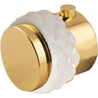 Bronces Mestre / Knöpfe für Duschsysteme / Thermostatischer Drehknopfsatz mit weißem Porzellan Coquette 065546.000.00