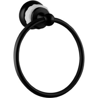 Bronces Mestre / Handtuch-Halter / Handtuchring 160mm mit weißem Porzellan 065573.000.84