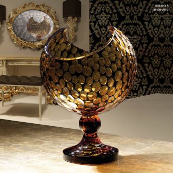 Italian Luxury Lighting / Vases / Globe-like Amber 47 cm 080083AB