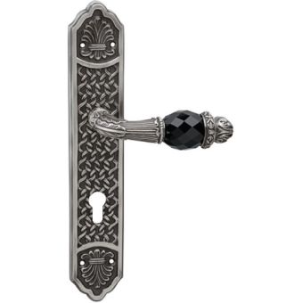 Bronces Mestre / Door Handles / Clasica with Swarovski black crystal and euro 85mm 0A3141.N85.71