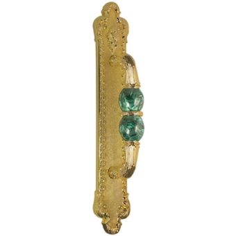 Mestre / Door pull handle on plate / Treasure with malachite stone 0M2405.ML0.01