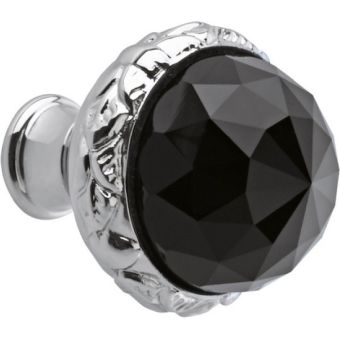 Bronces Mestre / Furniture Handles / Clasica 37mm with Swarovski black crystal 0Z5744.BN0.50