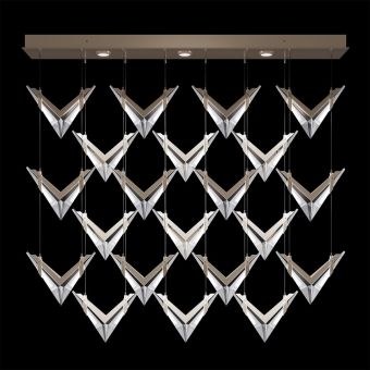 Fine Art Handcrafted Lighting / Pendelleuchten und Hängeleuchten / BLADE 62"W Rechteckig