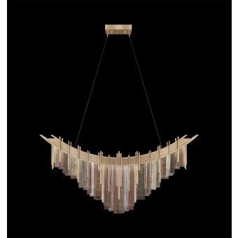 Fine Art Handcrafted Lighting / Pendants & Suspension Lights / Arpeggio 44.75″W Linear Pendant