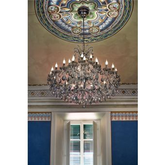 Italian Luxury Lighting / Chandeliers / Maria Theresa 30 Lights 1114 030 Fume