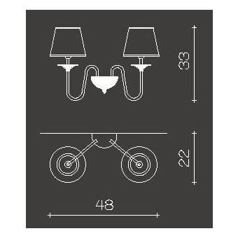 Il Paralume Marina / Wandleuchten / 1460/A2
