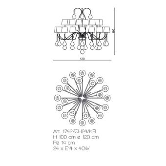 Il Paralume Marina / Pendel- & Hängeleuchten / 1742/CH24/KR