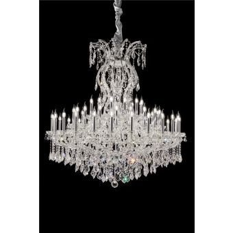 Italian Luxury Lighting / Chandeliers / Maria Theresa White 54 Lights 1940 054