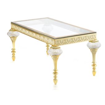 Il Paralume Marina / Couchtische / Gussmessing & italienische Kristallelemente 2100/TABLE/G