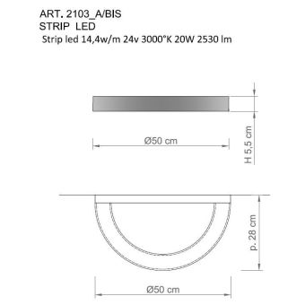 Il Paralume Marina / LED-Wandleuchten / IL-2103/A/bi