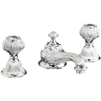 Bronces Mestre / Waschtisch-Armaturen / Drei-Loch-Waschtischgarnitur mit Klick-Klack-Ablaufgarnitur 230401.A030.50