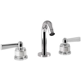 Bronces Mestre / Bidet-Armaturen / Dreiloch-Bidet-Set mit Griff und verziertem Messingring 271021.PP0.50
