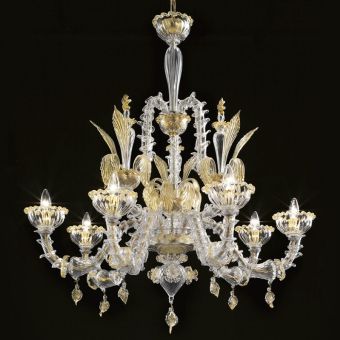 Glass & Glass Murano / Kronleuchter / Traditional Venetian chandeliers TVC2779