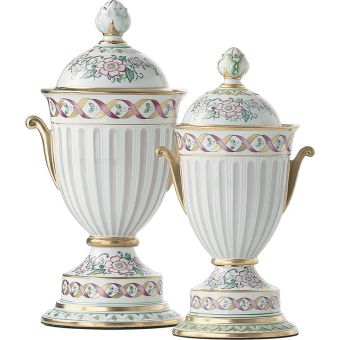 Le Porcellane / Vasen mit Deckel / Potiche Limoges 3424, 3422
