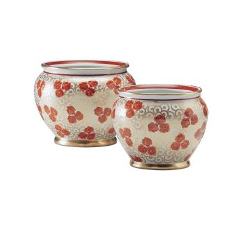 Le Porcellane / Blumenkästen & Blumentöpfe / Cachepot Rose Rosse 4023, 4022