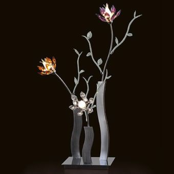 Patrizia Volpato / Tischlampen / Flower Boccioli Handcrafted 24 Karat Gold