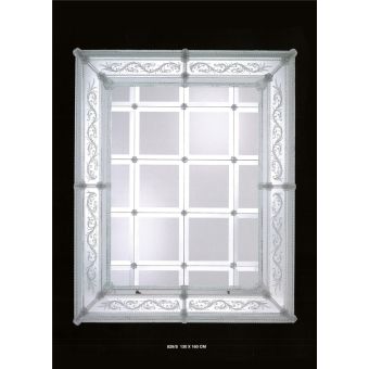 Italian Luxury Lighting / Wall Mirrors / Silver Venetian Glass Murano Glass 829S