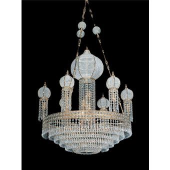 Italian Luxury Lighting / Chandeliers / Empire Crystal 32 Lights 9017 110
