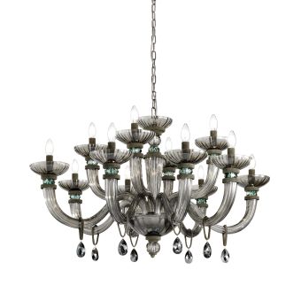 Euroluce Lampadari / Chandeliers / Dahlia L8+4 Fumè