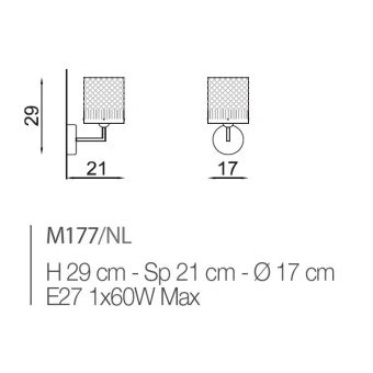 Il Paralume Marina / Wandleuchten / IL-M177