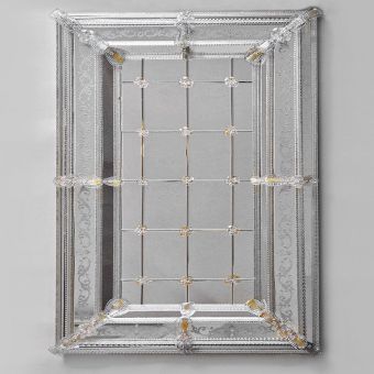 Glass & Glass Murano / Murano Wandspiegel / ART. MIR 220